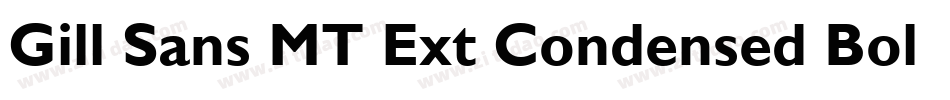 Gill Sans MT Ext Condensed Bold(1)字体转换